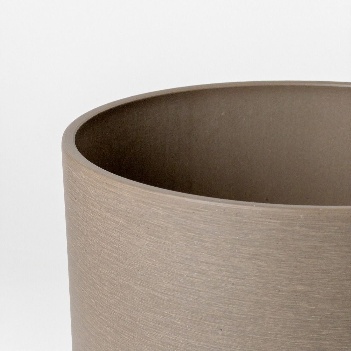 Portland Pot - Recycled Plastic, Beechwood - The Flower Crate