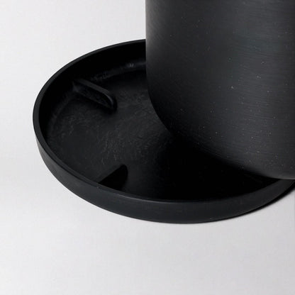 Portland Pot - Recycled Plastic, Black - The Flower Crate