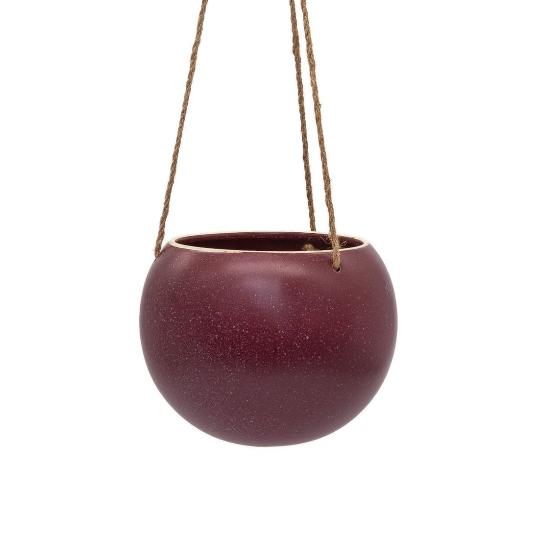 Potted - Large Orbit Hanging Planter, Ruby - The Flower Crate