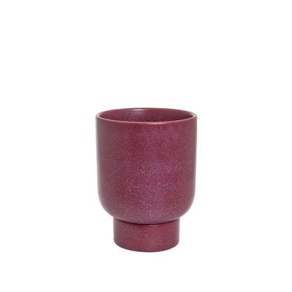 Potted - Small Comet Planter Pot, Ruby - The Flower Crate