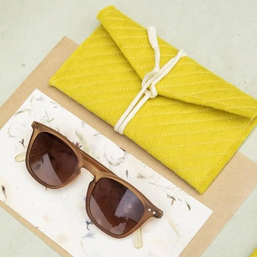 Quilted Felt Glasses Case by Mushkane - The Flower Crate