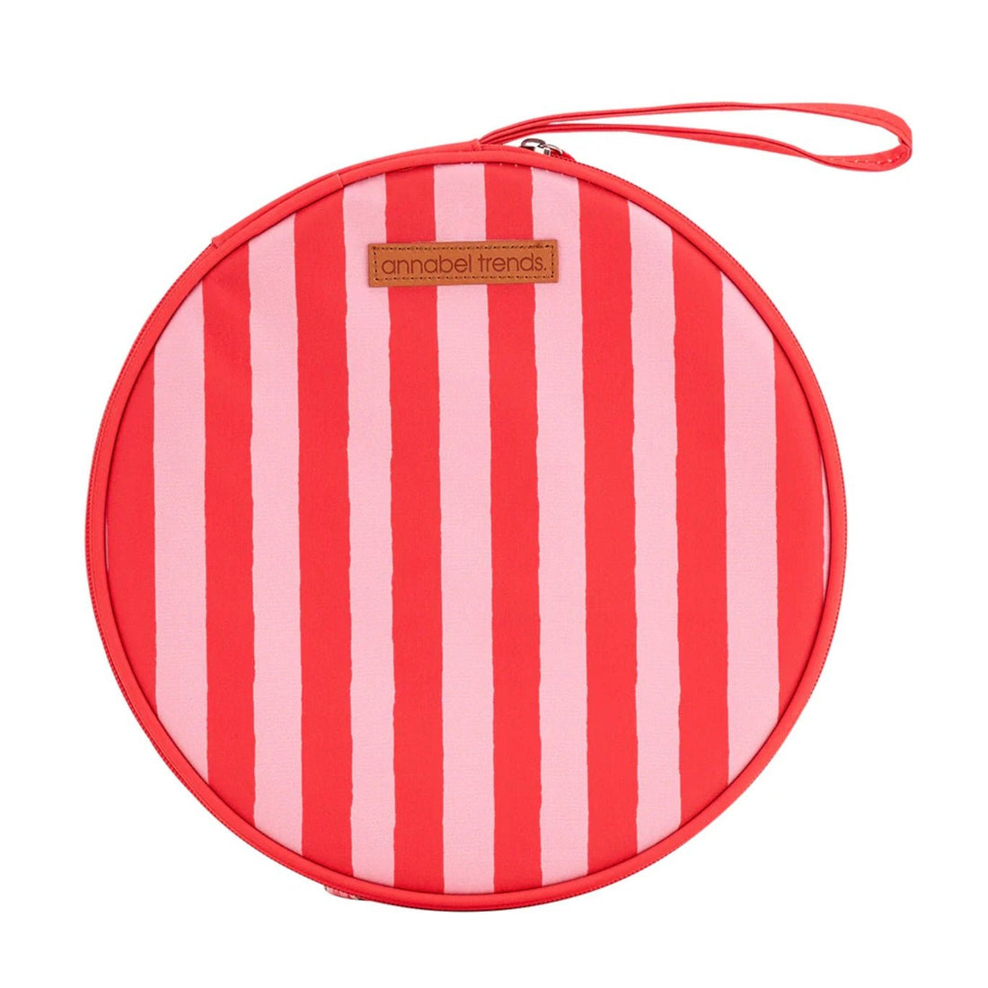 Red Stripe Round Plate Picnic Set - The Flower Crate