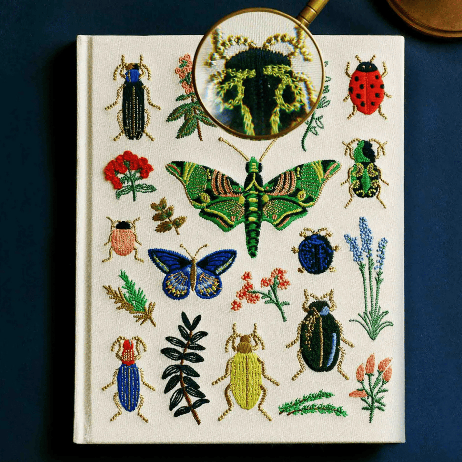 Rifle Paper Co - Curio Embroidered Sketchbook - The Flower Crate