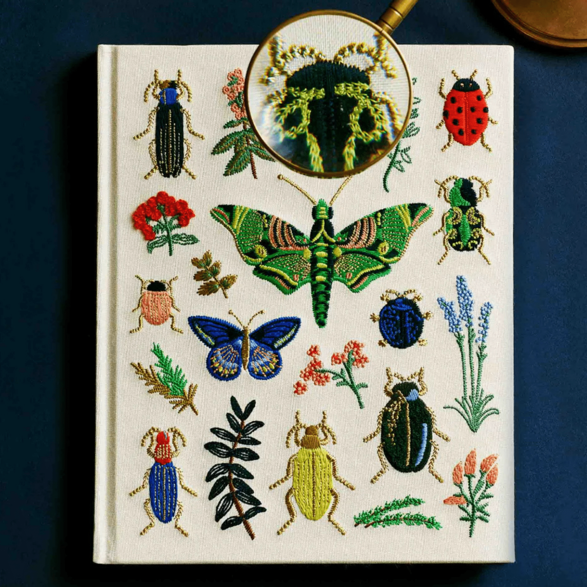 Rifle Paper Co - Curio Embroidered Sketchbook - The Flower Crate