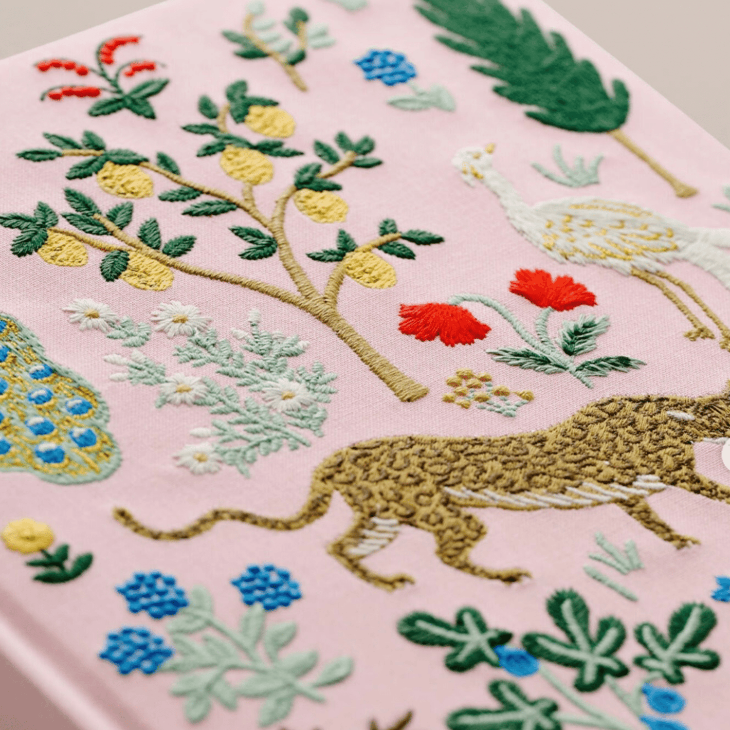 Rifle Paper Co - Menagerie Embroidered Sketchbook - The Flower Crate