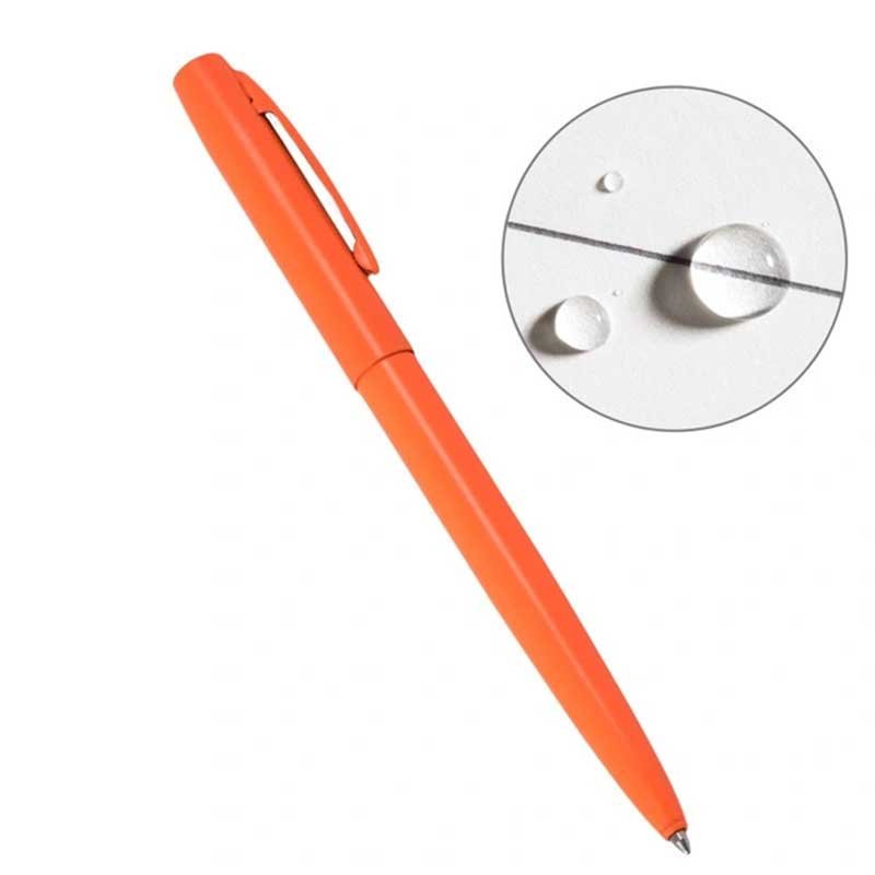Rite in the Rain - All Weather Metal Clicker Pen, Orange - The Flower Crate