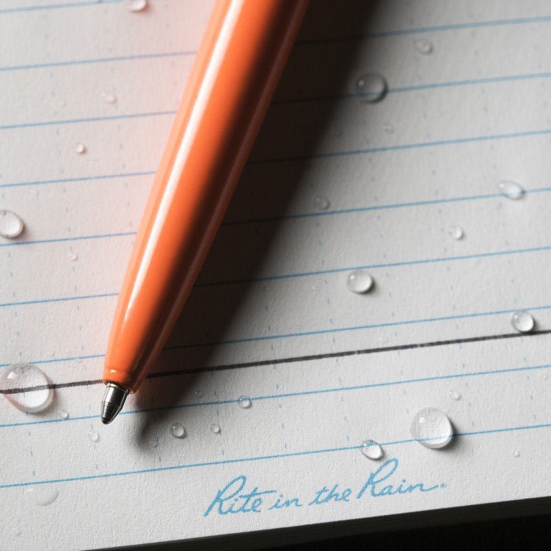 Rite in the Rain - All Weather Metal Clicker Pen, Orange - The Flower Crate