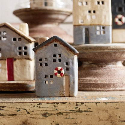 Saint Malo Tea Light House with Buoy - The Flower Crate