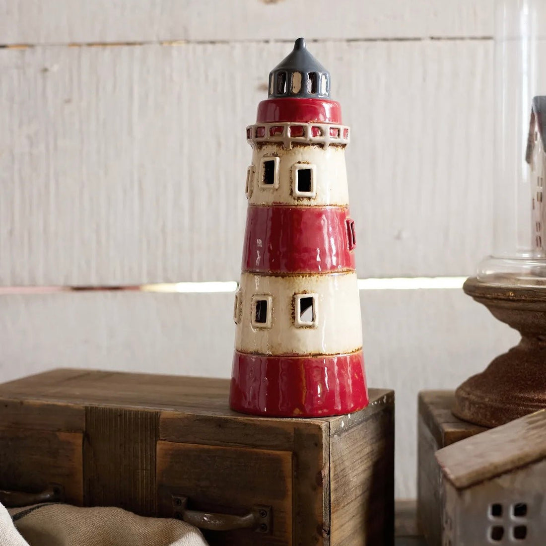 Saint Malo Tea Light Lighthouse - The Flower Crate