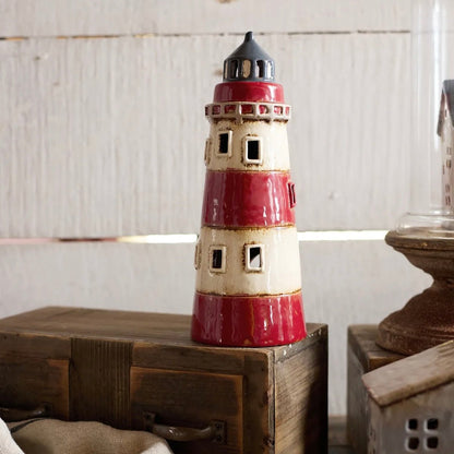 Saint Malo Tea Light Lighthouse - The Flower Crate