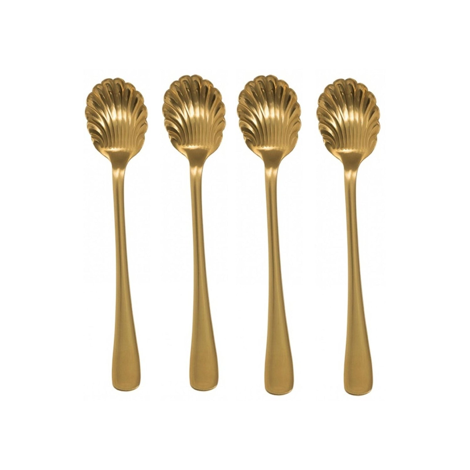 Scallop Spoon, Gold - The Flower Crate