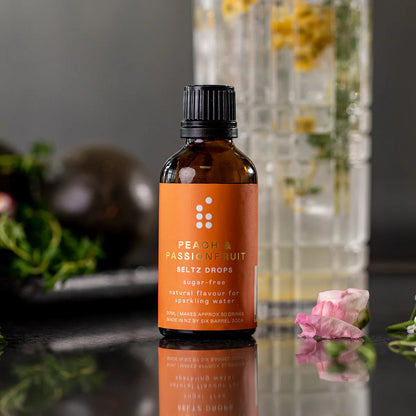 Six Barrel Soda - Peach &amp; Passionfruit Seltz Drops - The Flower Crate