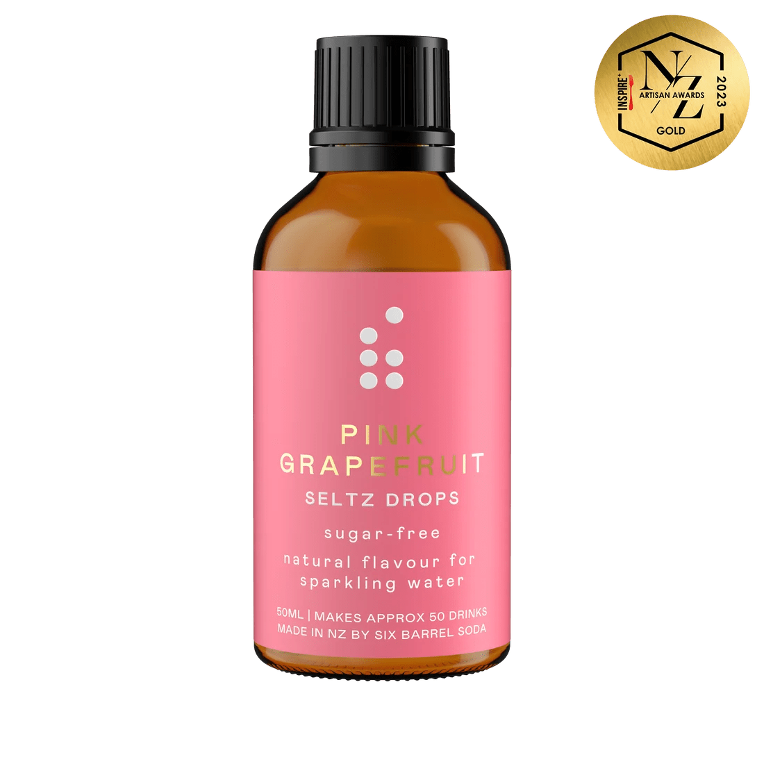 Six Barrel Soda - Pink Grapefruit Seltz Drops - The Flower Crate