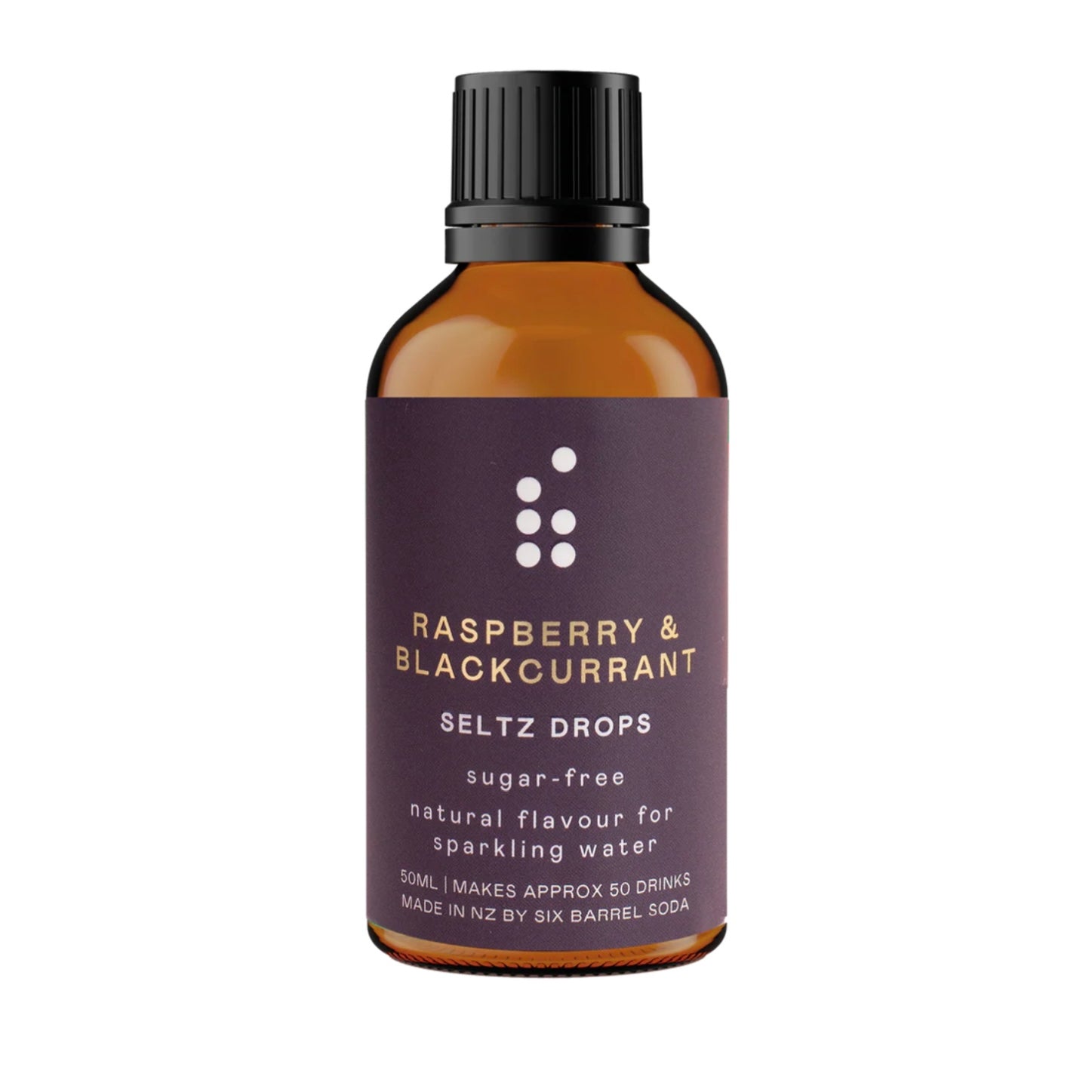 Six Barrel Soda - Raspberry &amp; Blackcurrent Seltz Drops - The Flower Crate