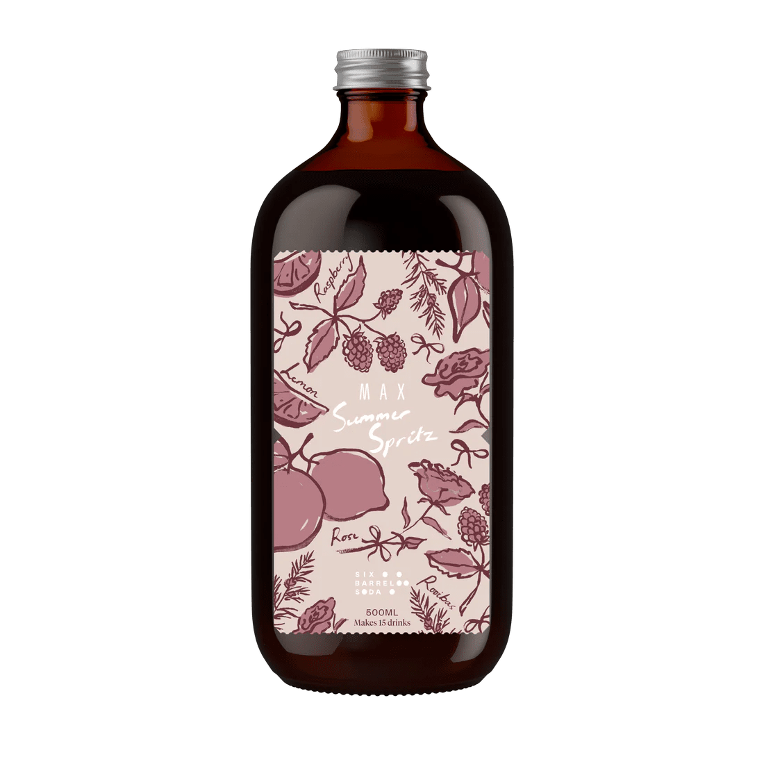 Six Barrel Soda - Raspberry & Rooibos Summer Spritz - The Flower Crate