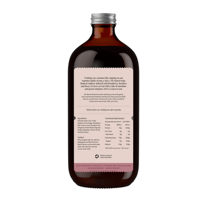 Six Barrel Soda - Raspberry &amp; Rooibos Summer Spritz - The Flower Crate