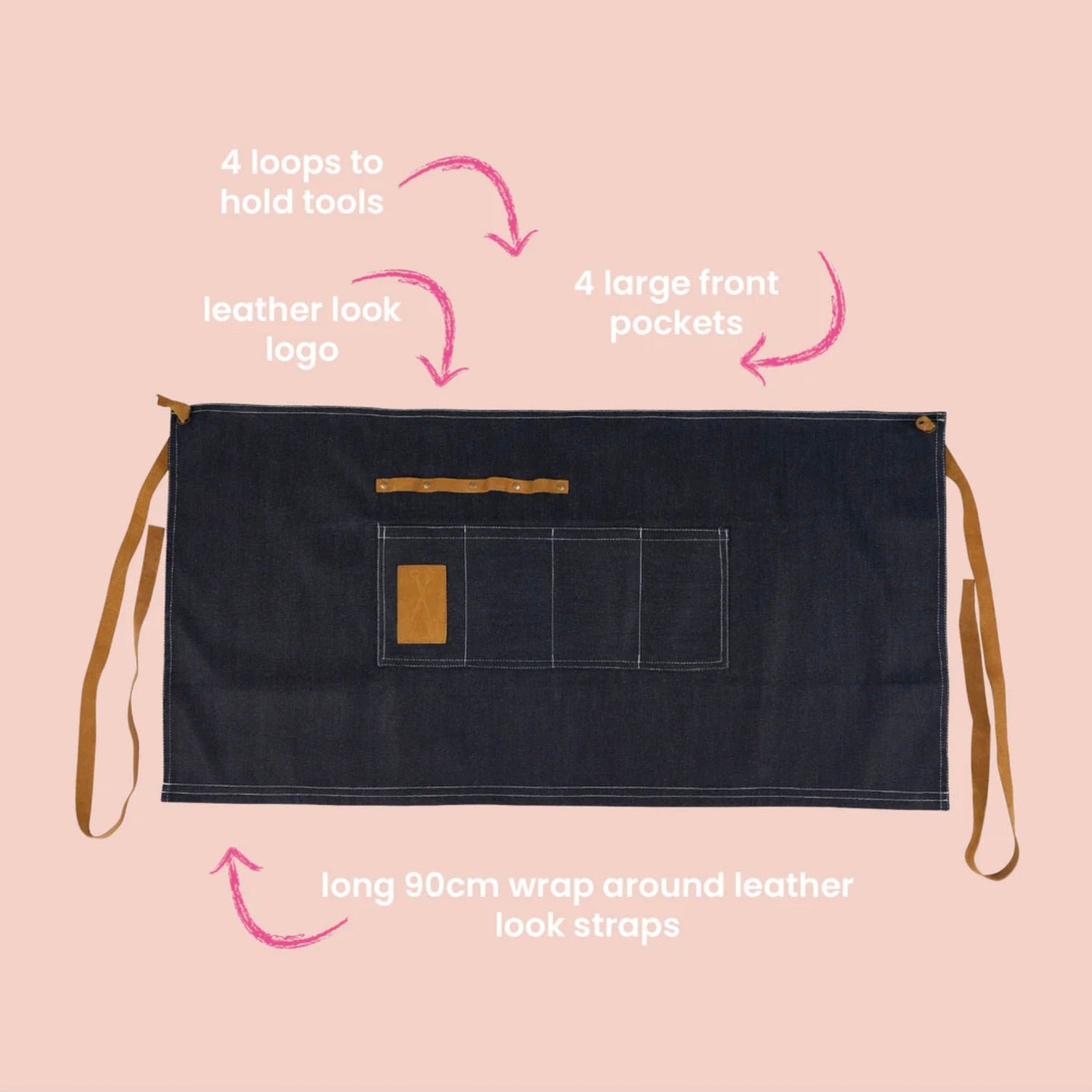 Sprout - Denim Waist Garden Apron - The Flower Crate