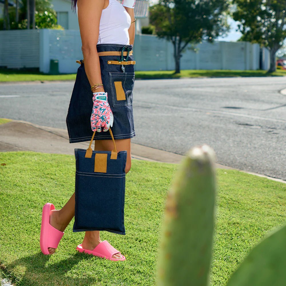 Sprout - Denim Waist Garden Apron - The Flower Crate