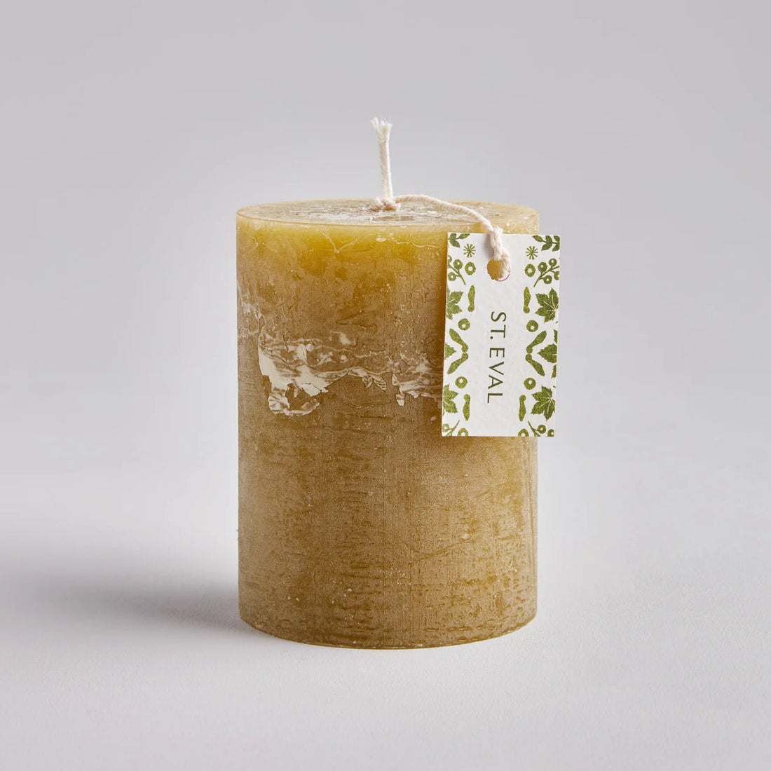 St. Eval - Pillar Folk Candle, Moss - The Flower Crate