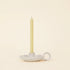 St Eval - White Speckle Candle Holder - The Flower Crate