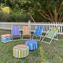 Striped Deckchair - The Flower Crate