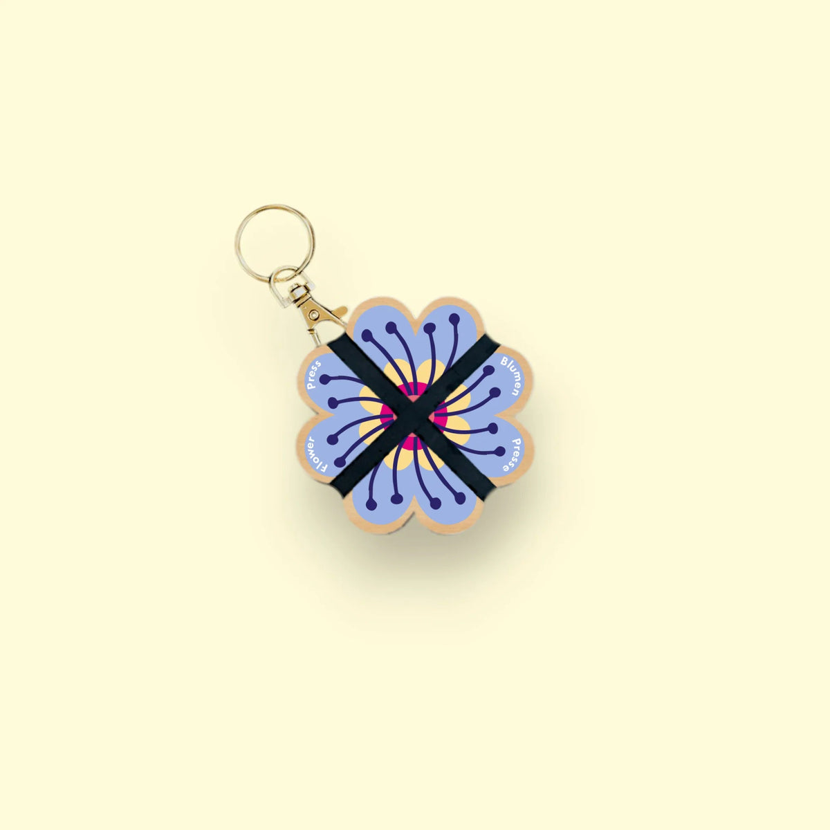 Studio Wald - Keyring Flower Press - The Flower Crate