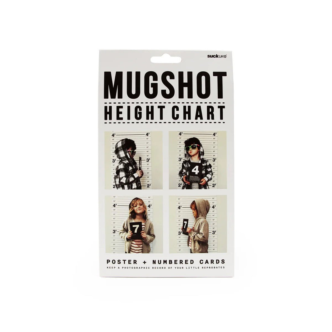 Suck Uk - Mugshot Height Chart - The Flower Crate