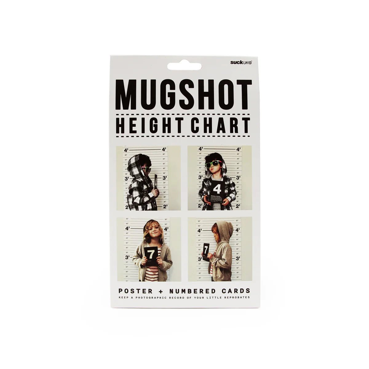 Suck Uk - Mugshot Height Chart - The Flower Crate