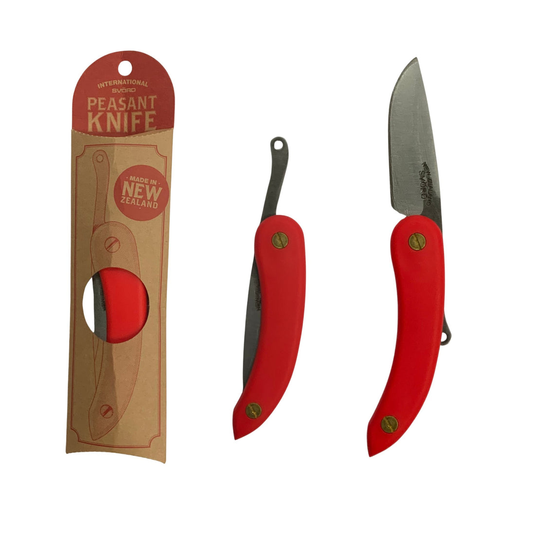 Svord Knives - 3” Peasant Knife, Red - The Flower Crate