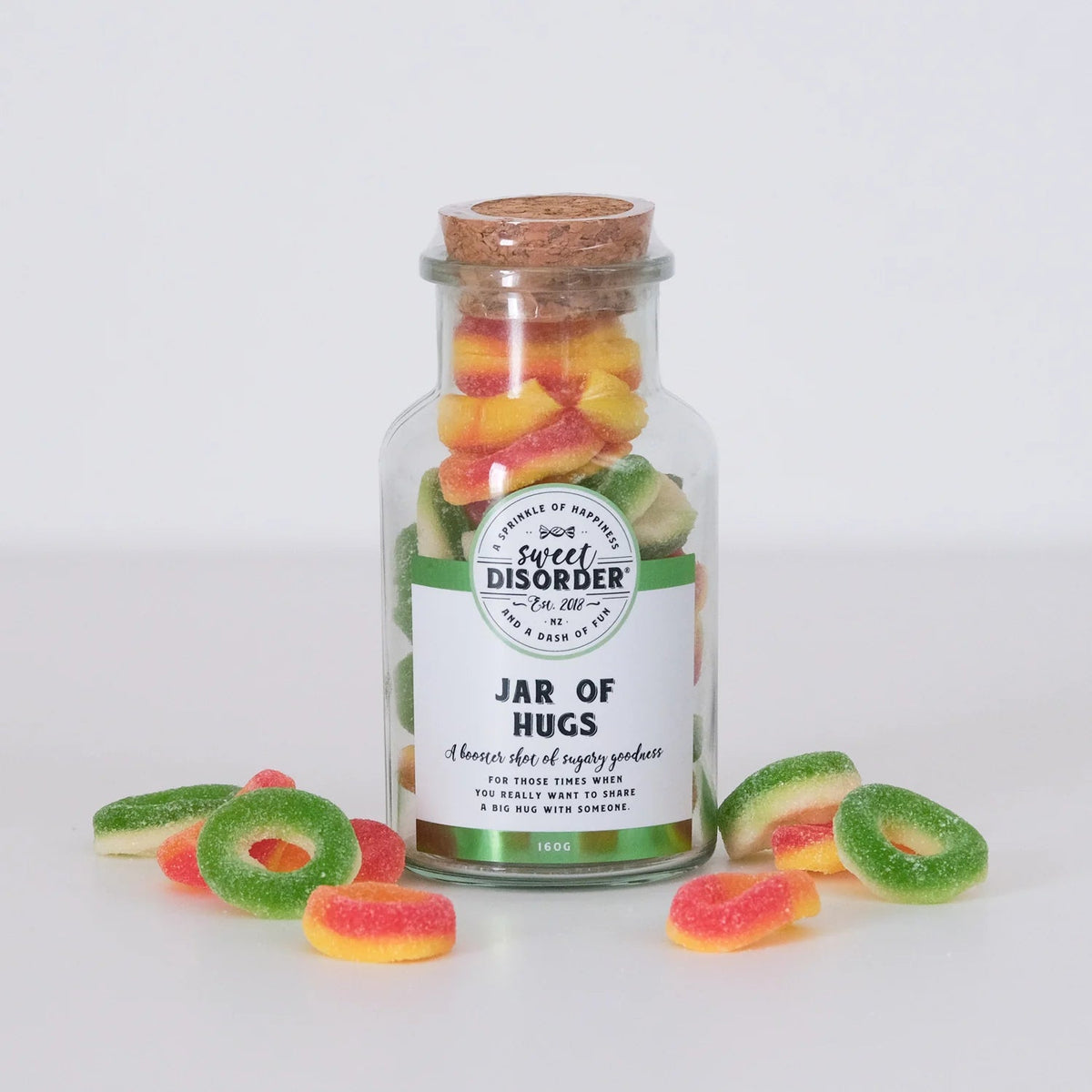Sweet Disorder - Jar of Hugs Lolly Jar - The Flower Crate
