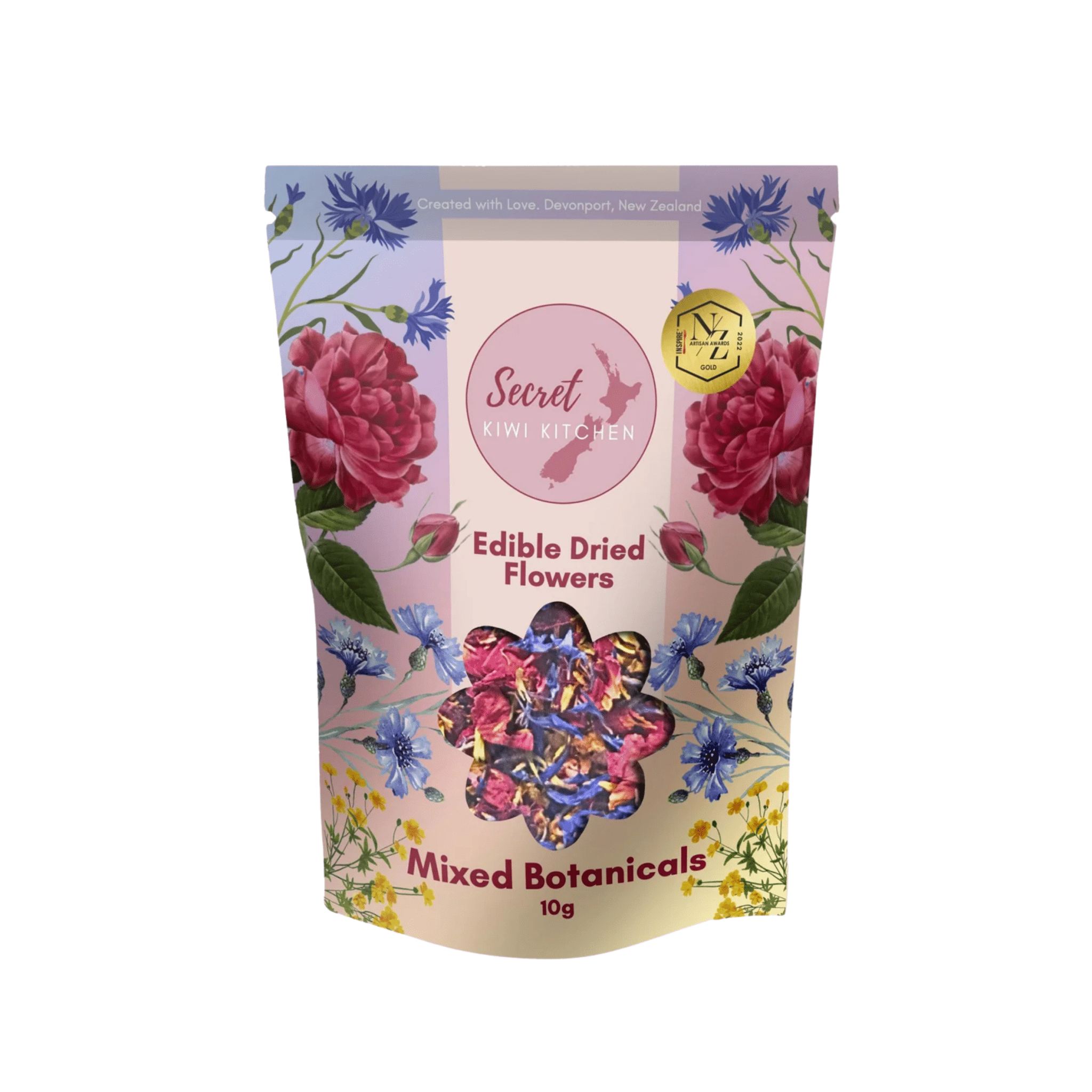 Sweet Kiwi Kitchen - Edible Dried Flowers, Botanical Mix - The Flower Crate