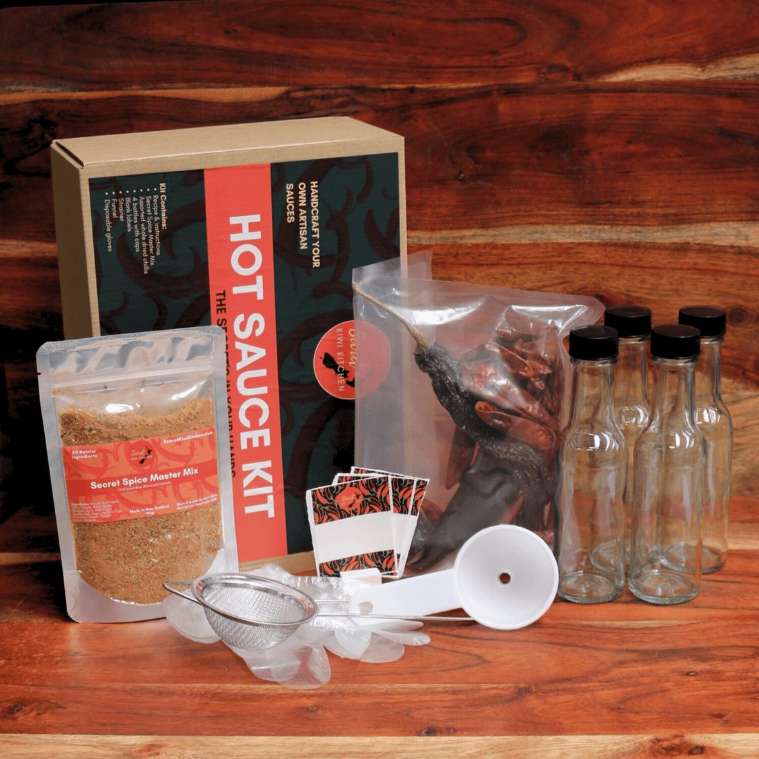 Sweet Kiwi Kitchen - Hot Sauce Kit - The Flower Crate
