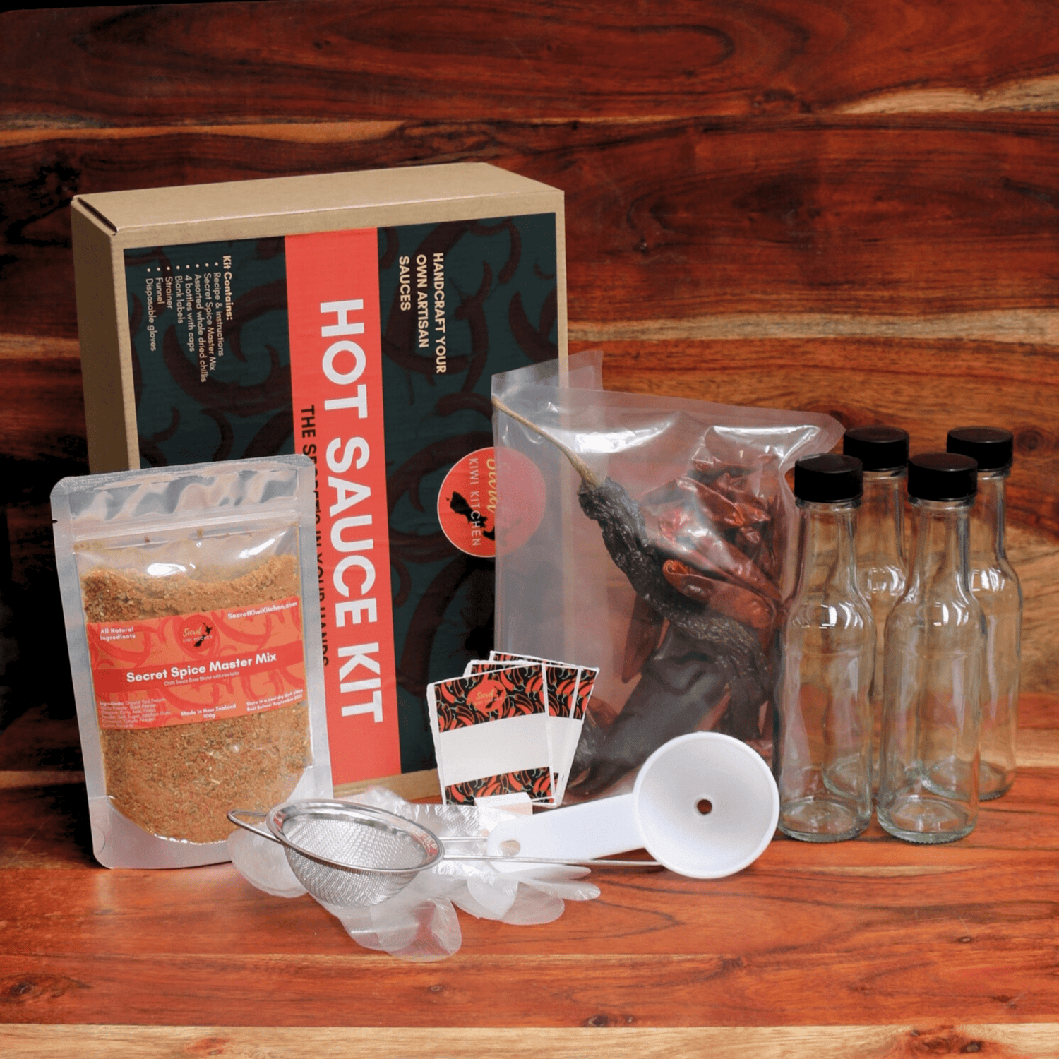 Sweet Kiwi Kitchen - Hot Sauce Kit - The Flower Crate