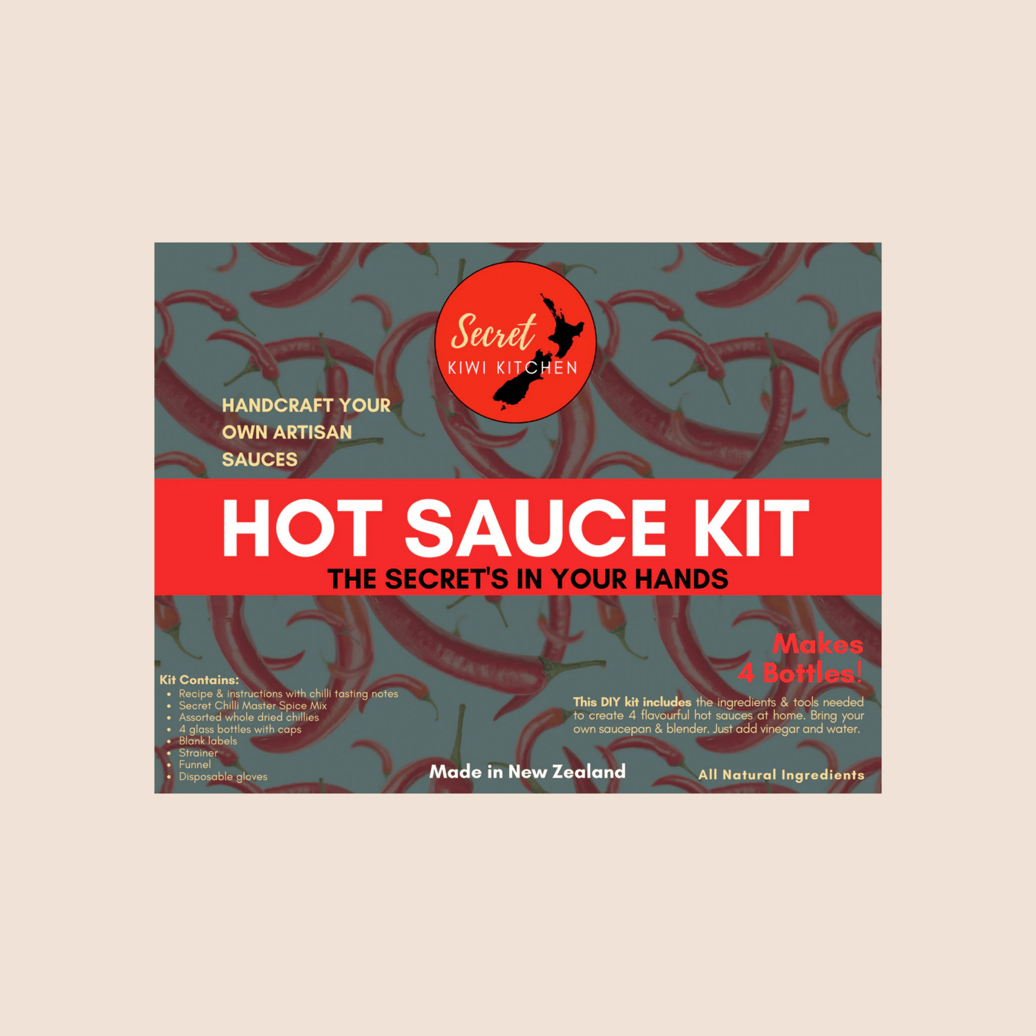 Sweet Kiwi Kitchen - Hot Sauce Kit - The Flower Crate