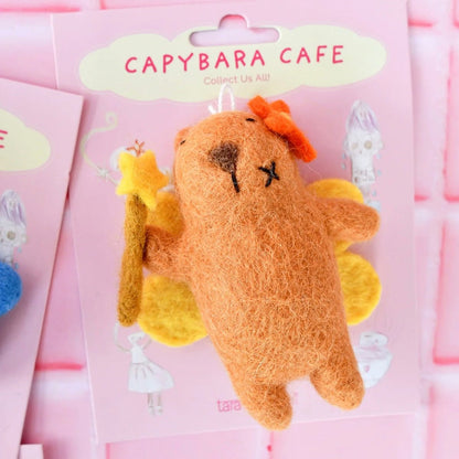 Tara Treasures - Capybara Cafe Fairy Ornament - The Flower Crate