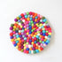 Tara Treasures - Colourful Felt Teapot Trivet, 15cm - The Flower Crate