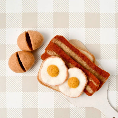 Tara Treasures - Felt Bacon &amp; Eggs Set - The Flower Crate