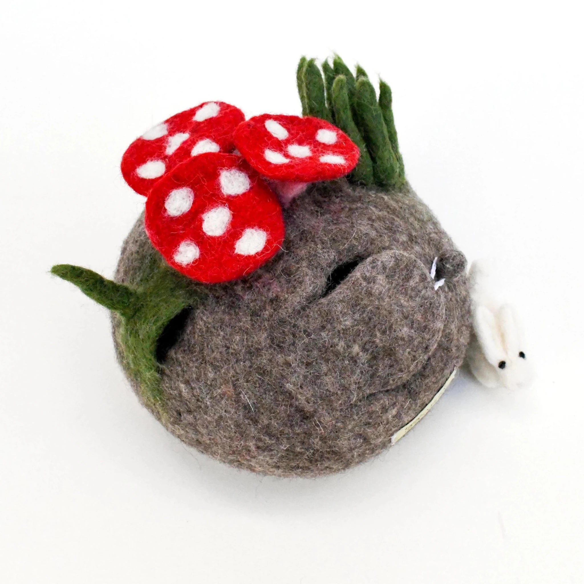 Tara Treasures - Felt Fairy Toadstool House with Bunny - The Flower Crate