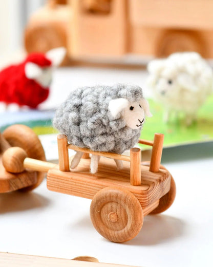 Tara Treasures - Felt Grey Sheep - The Flower Crate