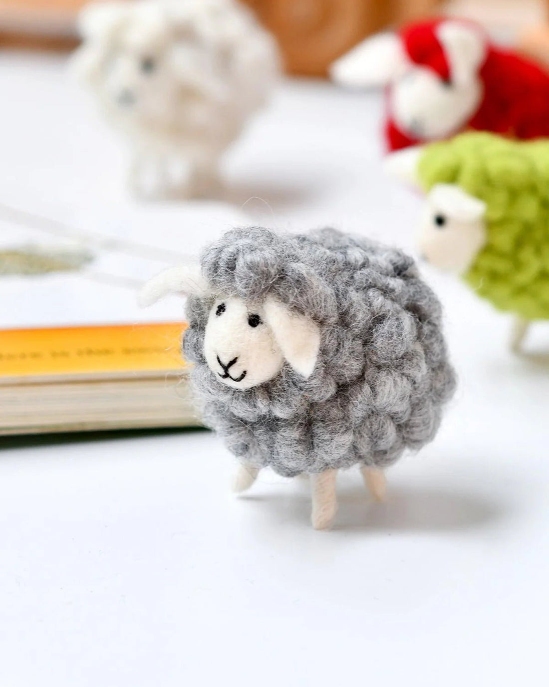 Tara Treasures - Felt Grey Sheep - The Flower Crate