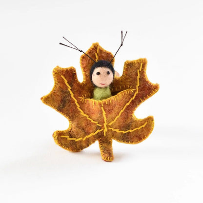Tara Treasures - Felt Maple Leaf Baby - The Flower Crate