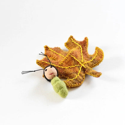 Tara Treasures - Felt Maple Leaf Baby - The Flower Crate