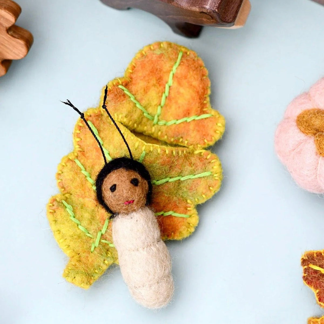 Tara Treasures - Felt Oak Leaf Baby - The Flower Crate