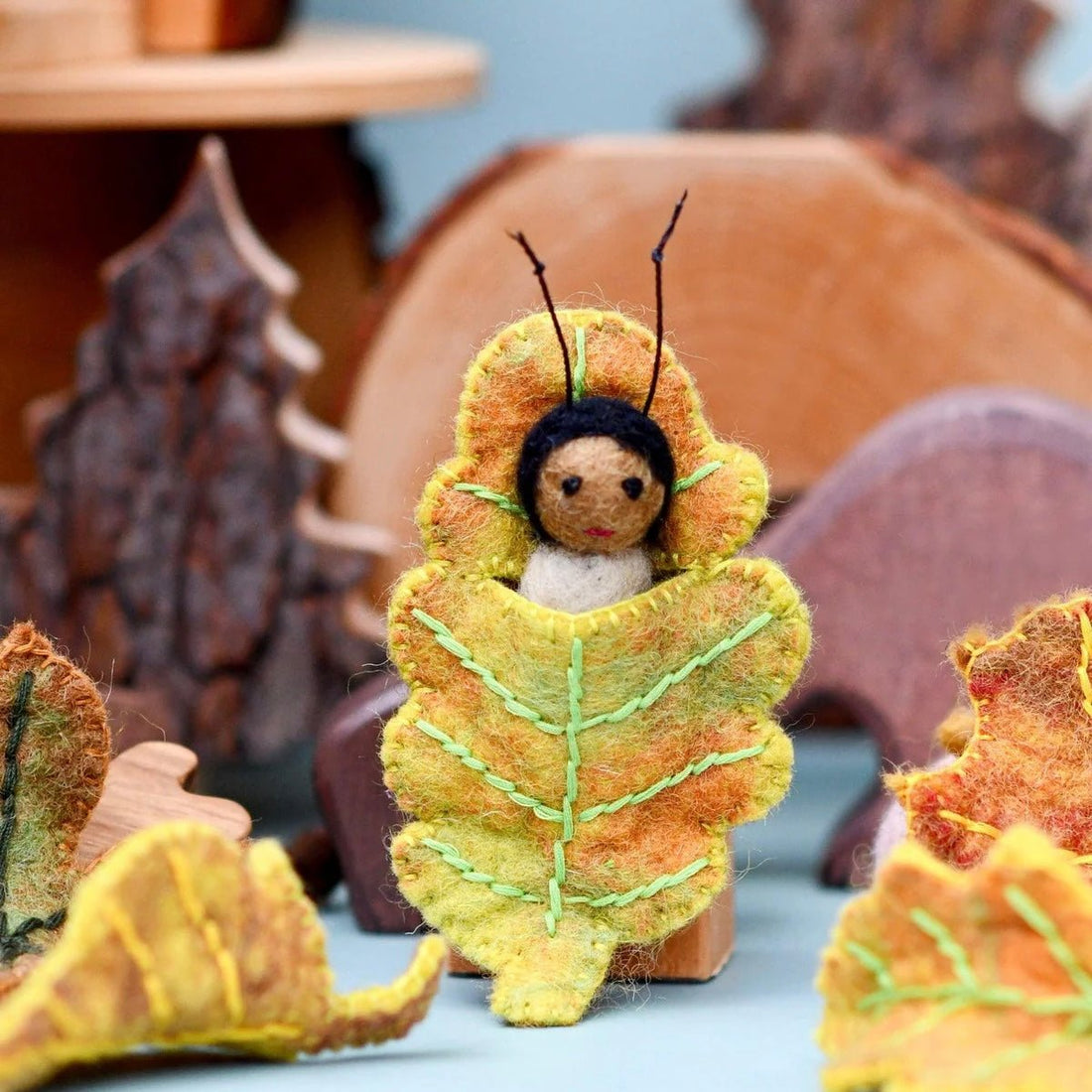 Tara Treasures - Felt Oak Leaf Baby - The Flower Crate