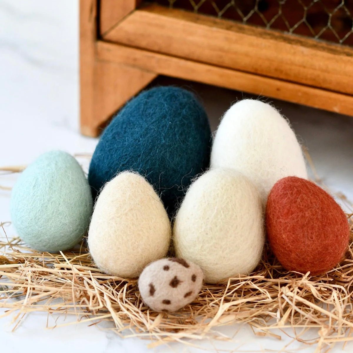 Tara Treasures - Felt Poultry Eggs, 7 Varieties - The Flower Crate
