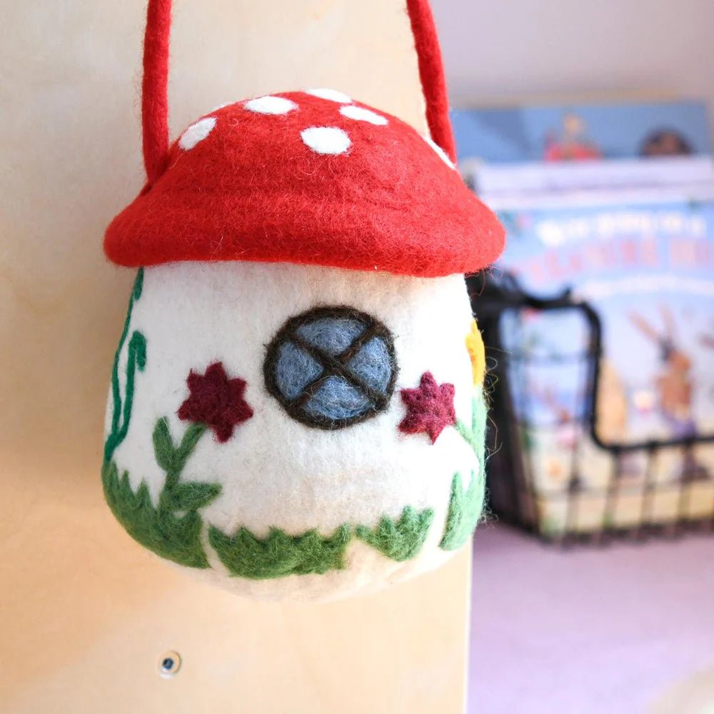 Tara Treasures - Felt Toadstool Bag - The Flower Crate