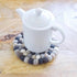 Tara Treasures - Greystones Felt Teapot Trivet, 20cm - The Flower Crate