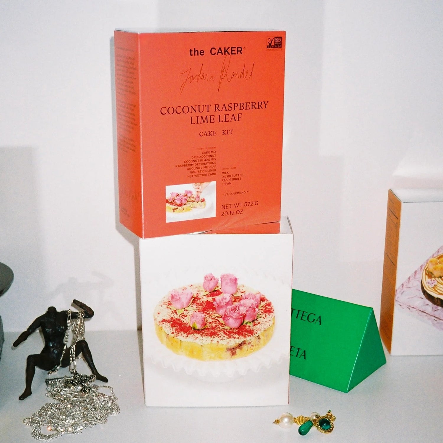 The Caker - Coconut Raspberry Lime Leaf Cake Kit - The Flower Crate