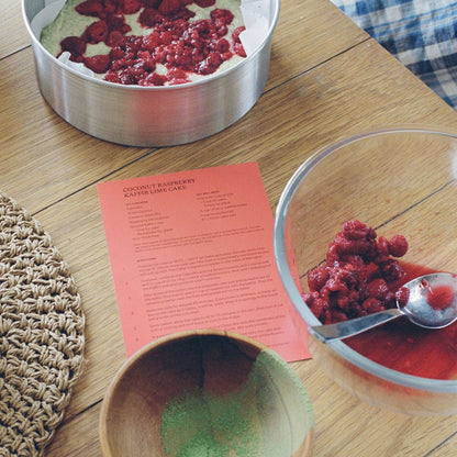 The Caker - Coconut Raspberry Lime Leaf Cake Kit - The Flower Crate