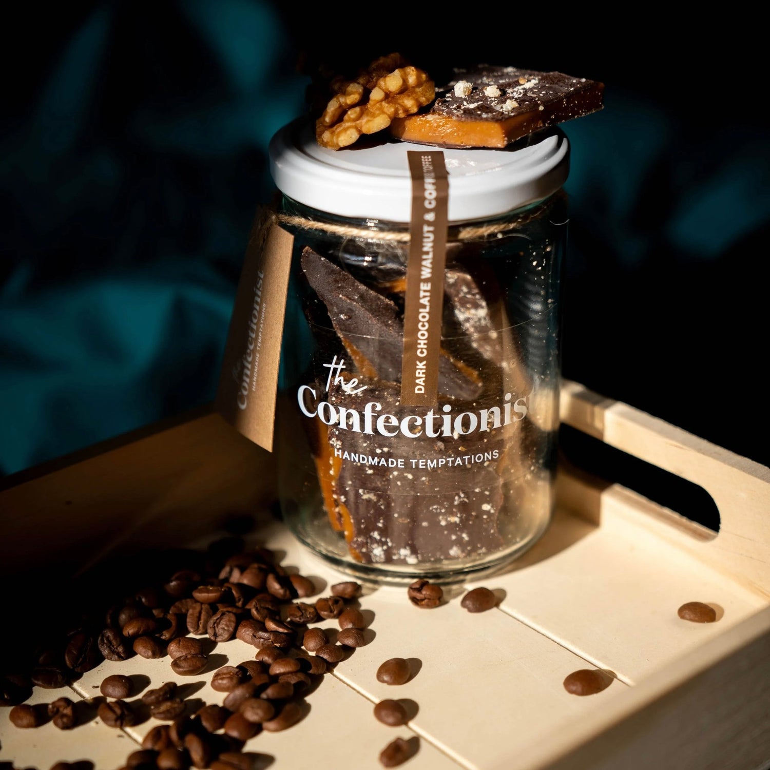 The Confectionist - Dark Choc, Walnut &amp; Coffee Toffee - The Flower Crate